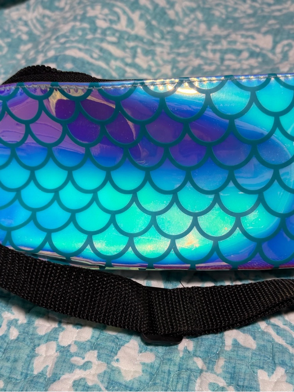 Mermaid Insulated Fanny Bag - Turquoise Blue